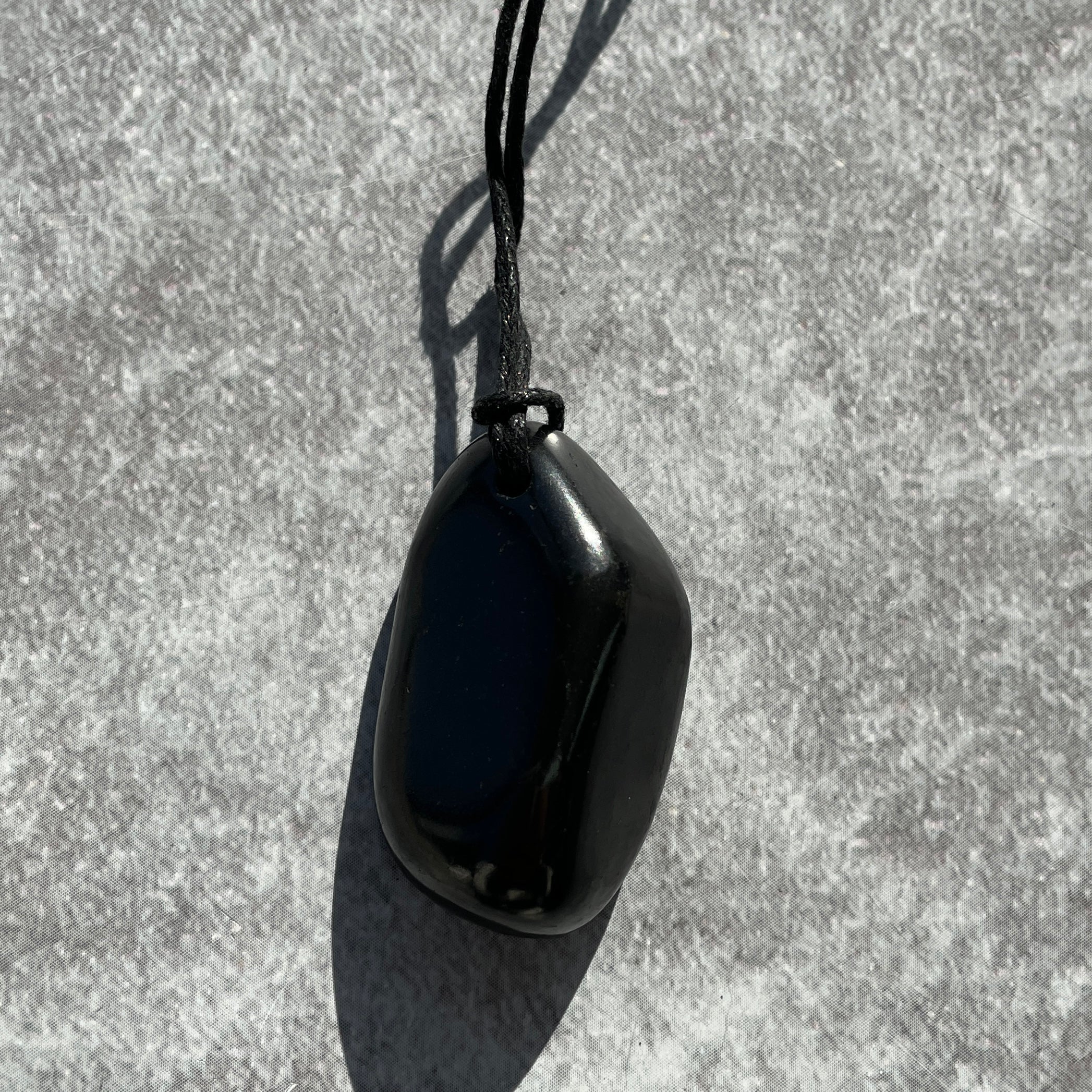 Shungite Necklace - Large Tumble Shungite Necklace - Large Tumble